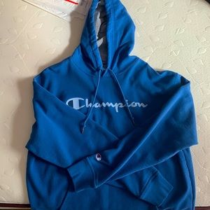 Blue XL Champion Hoodie